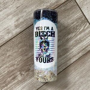 Stylish Glitter Tumbler with Attitude